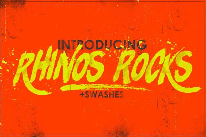 Rhinos Rocks Font