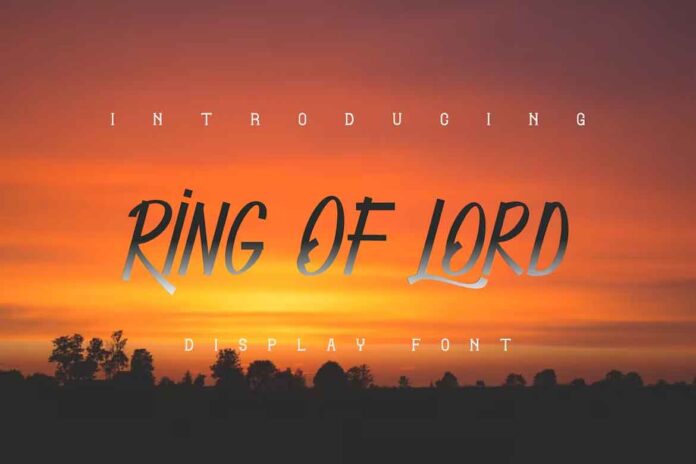Ring Of Lord Font