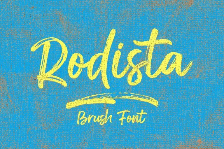 Rodista Brush Font Family