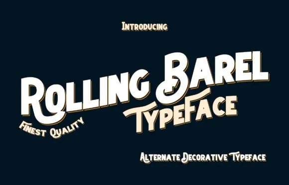 Rolling Barel Font
