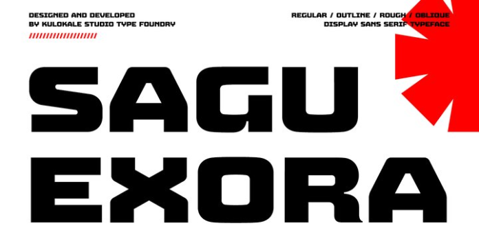 Sagu Exora Font Family