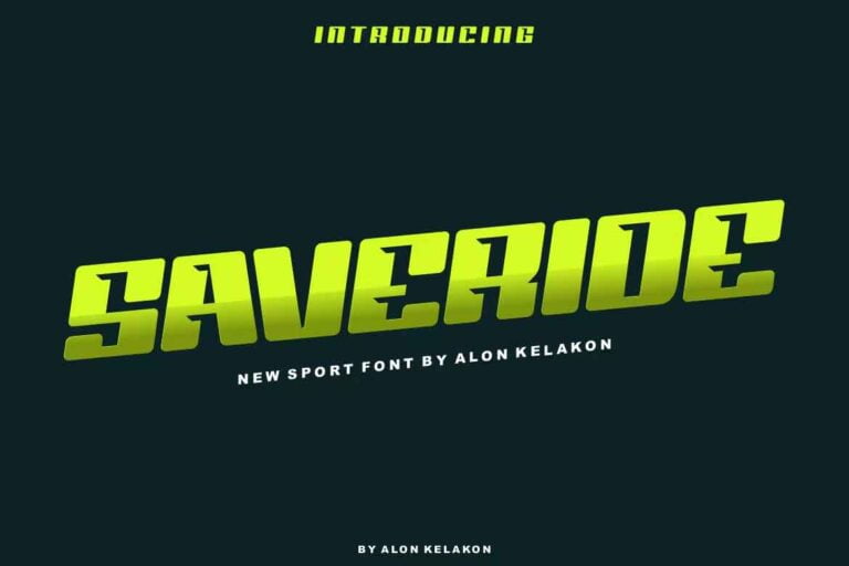 Saveride Font