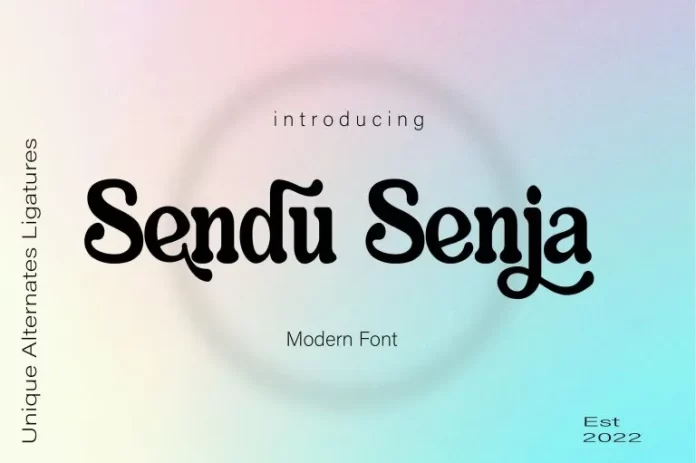 Sendu Senja Font