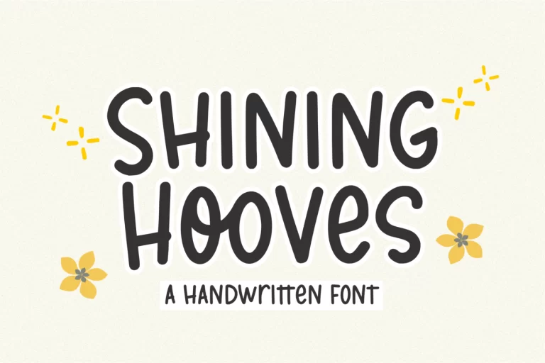 Shining Hooves Font