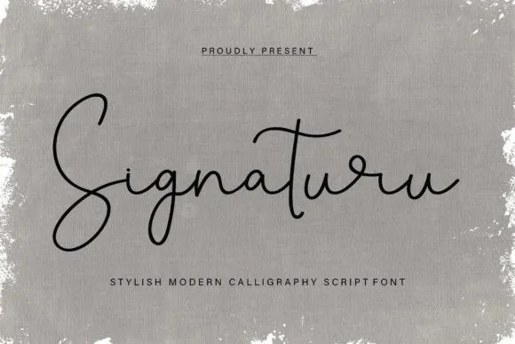 Signaturu Font