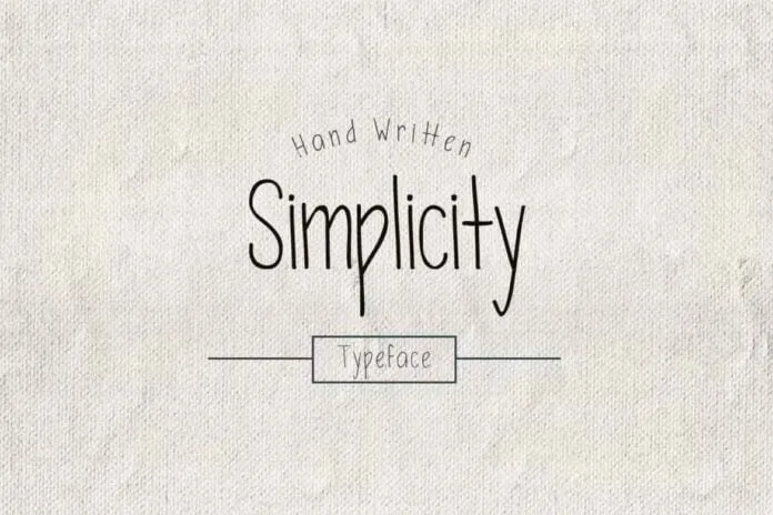 Simplicity Font