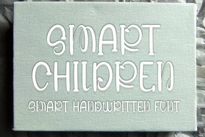 Smart Children Display Font