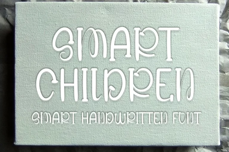Smart Children Display Font