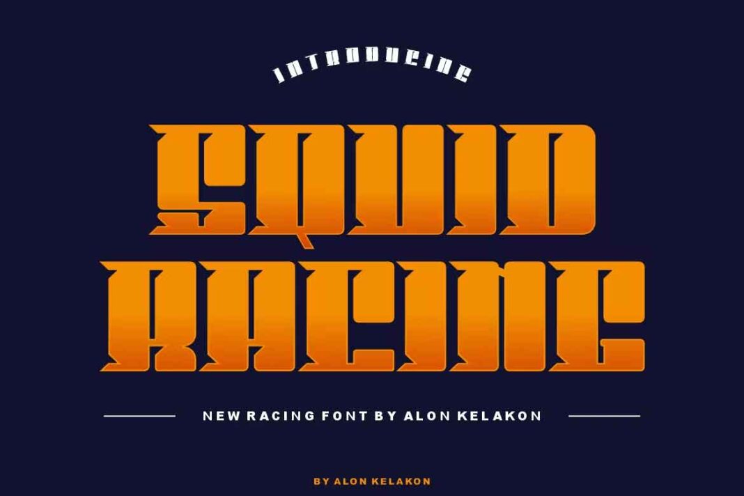 Squid Racing Font