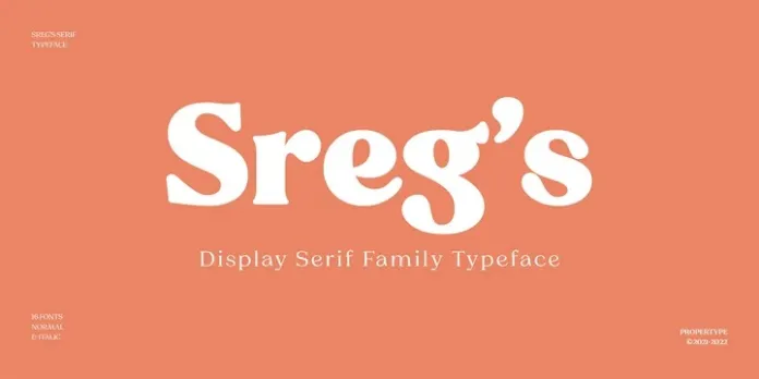 Sregs Font