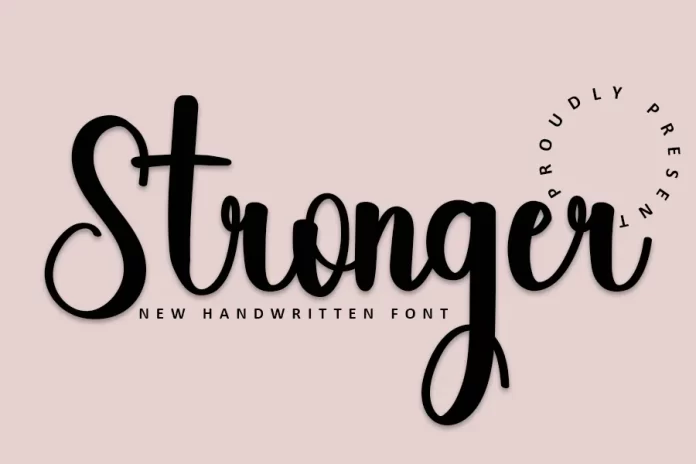 Stronger Font