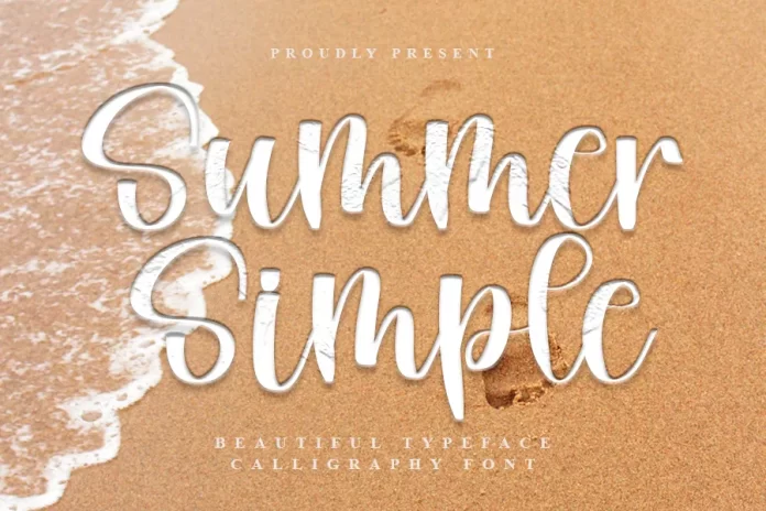 Summer Simple Typeface