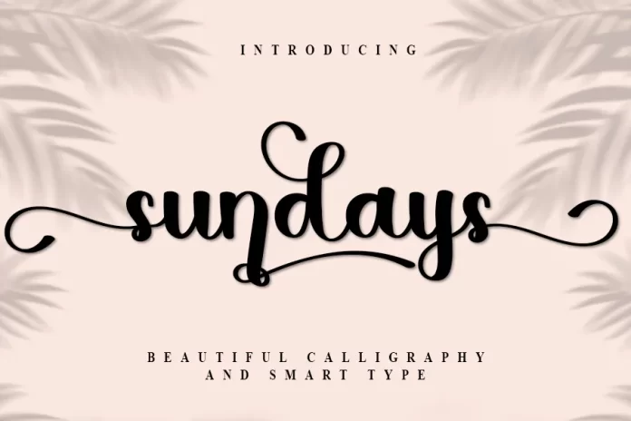 Sunday Calligraphy Typeface