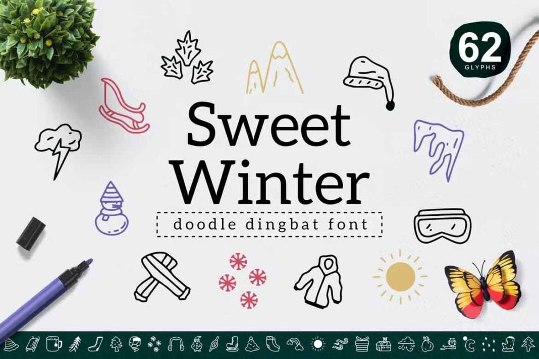 Sweet Winter Dingbat Font