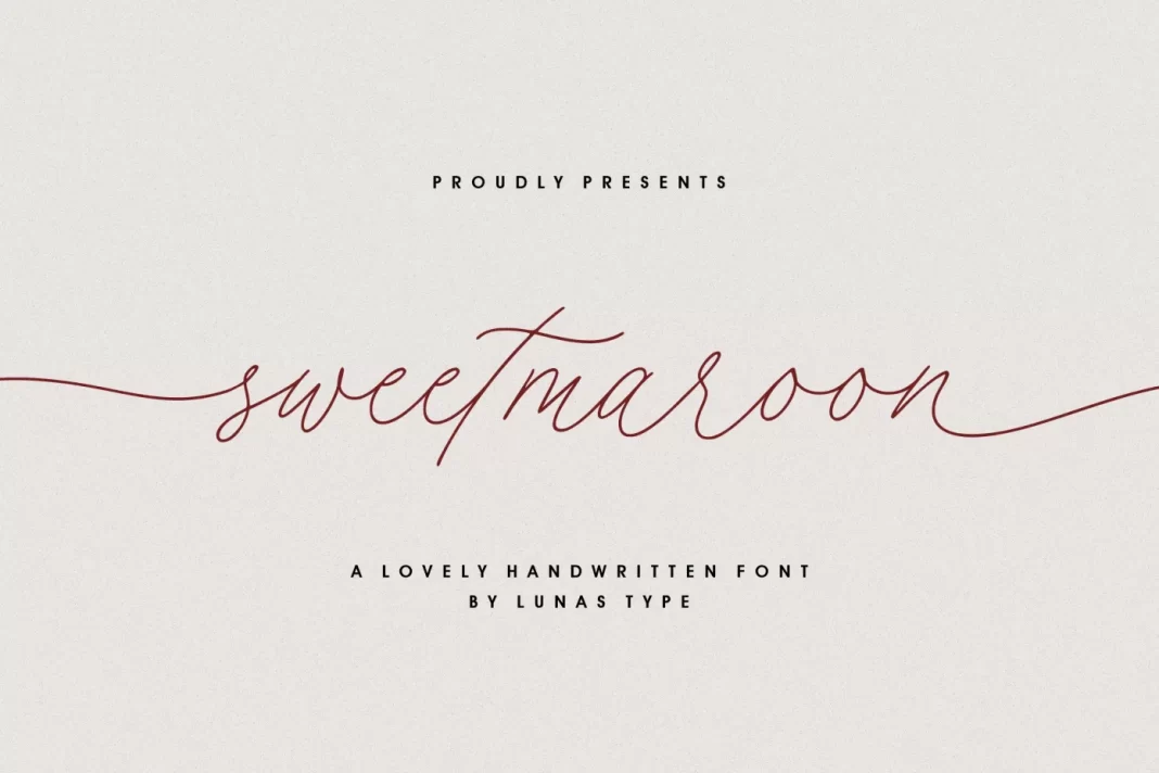 Sweetmaroon Font
