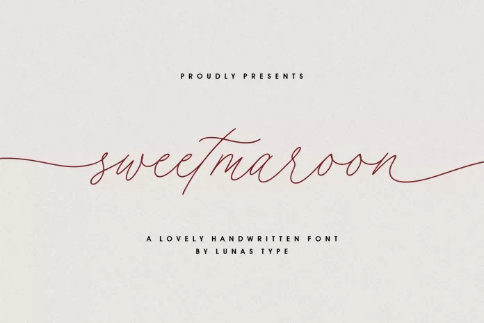 Sweetmaroon Font