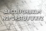 Technical Drawing Font