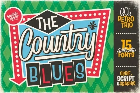 The Country Blues Font