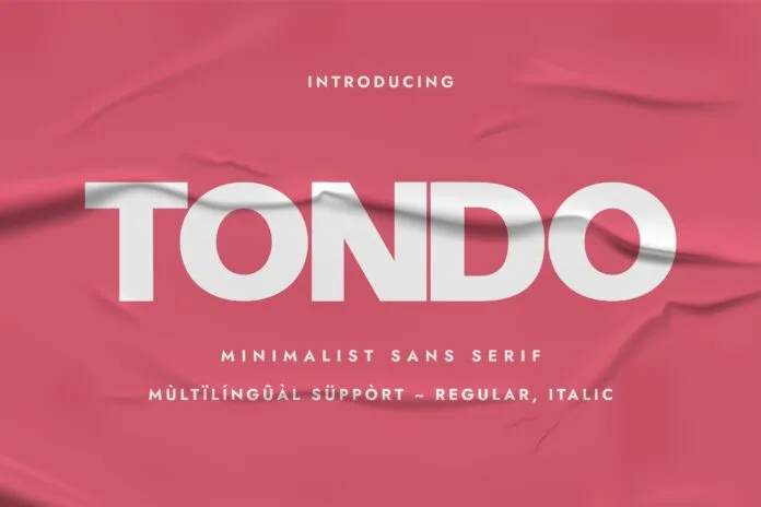 Tondo Font