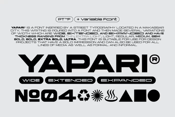 Yapari Font Family