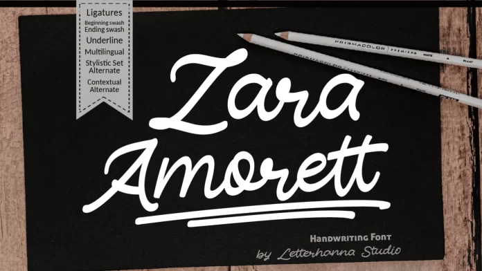 Zara Amorett Font