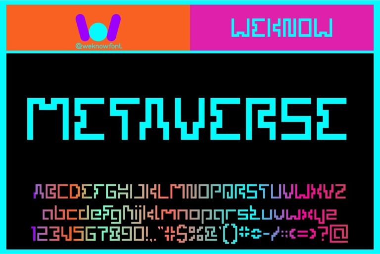 metaverse Font