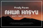 AHWA HASYU Font