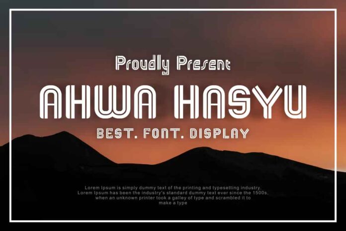 AHWA HASYU Font
