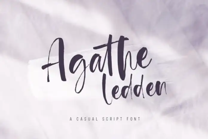 Agathe Ledden Script Font