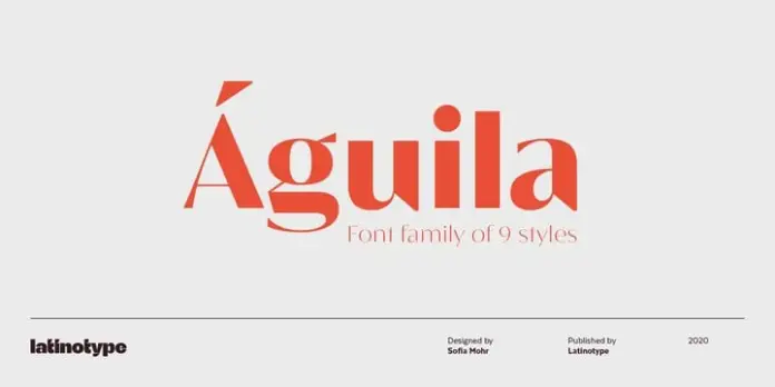 Águila Sans Serif Font