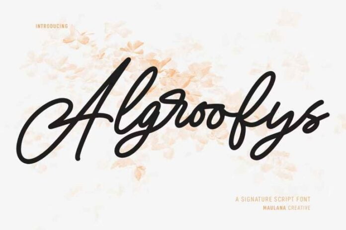 Algroofys Font