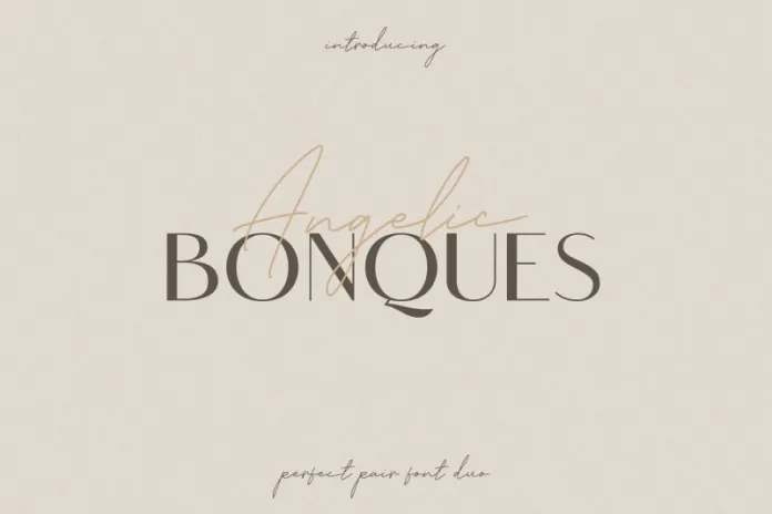 Angelic Bonques Font Duo