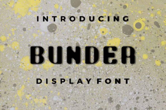 BUNDER Font