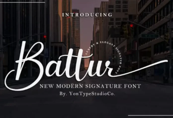 Battur – Modern Signature Font