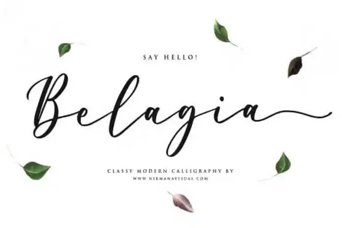 Belagia Calligraphy Font