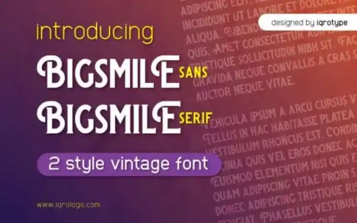 Bigsmile Font Duo