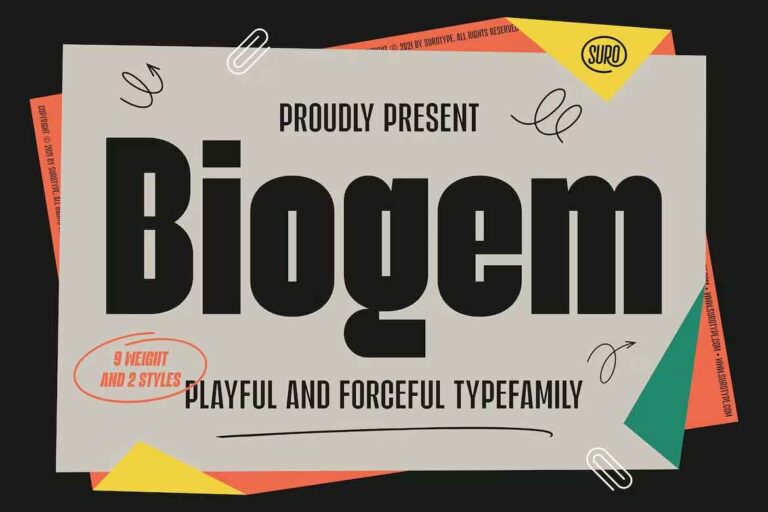 Biogem Font