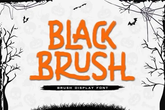 Black Brush Font