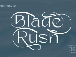 Blade Rush Font