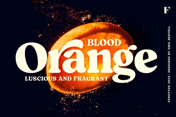 Blood Orange Font