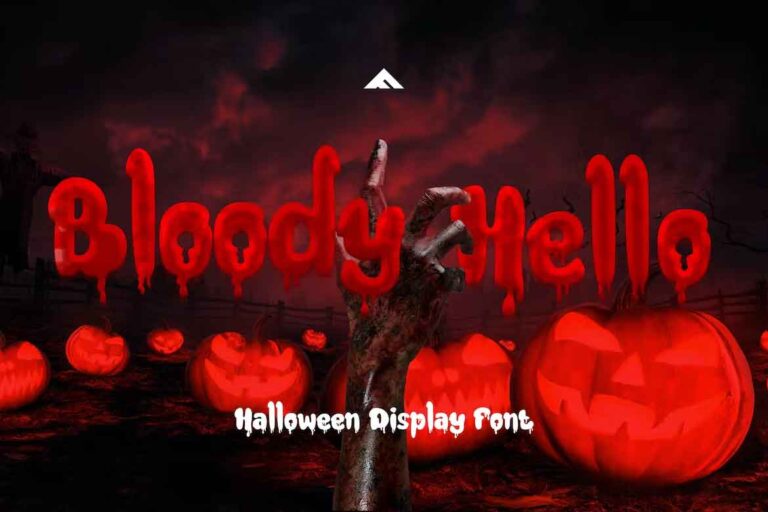 Bloody Hello Font