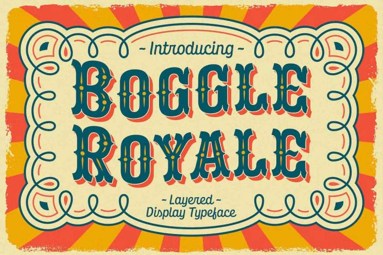 Boggle Royale Font