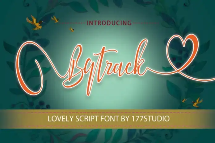 Bqtrack Calligraphy Script Font