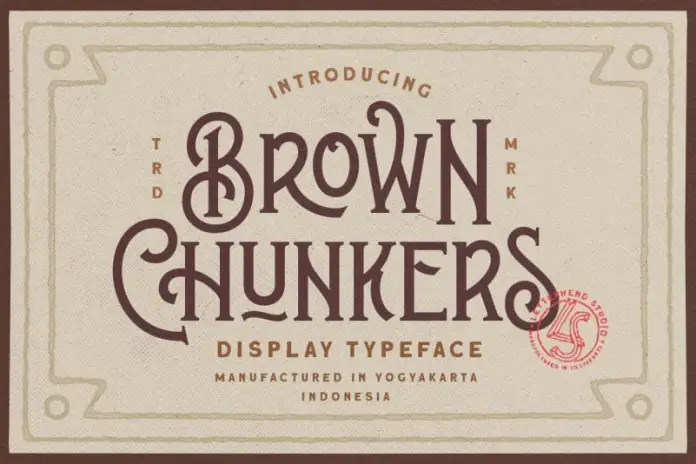 Brown Chunkers – Display Font