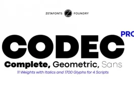 Codec Pro Sans Font Family