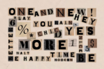 Craft Collage Bitmap Font