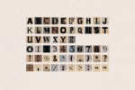 Craft Collage Bitmap Font