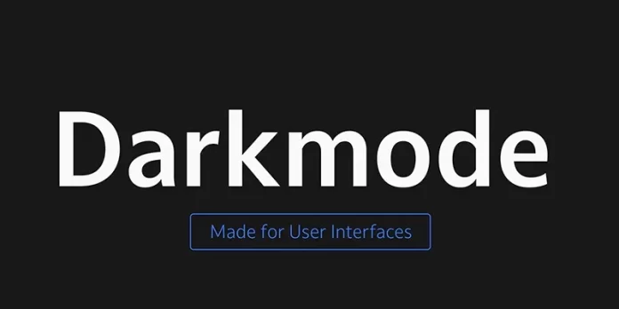 Darkmode Sans Serif Font