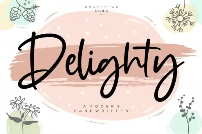 Delighty Handwritten Font