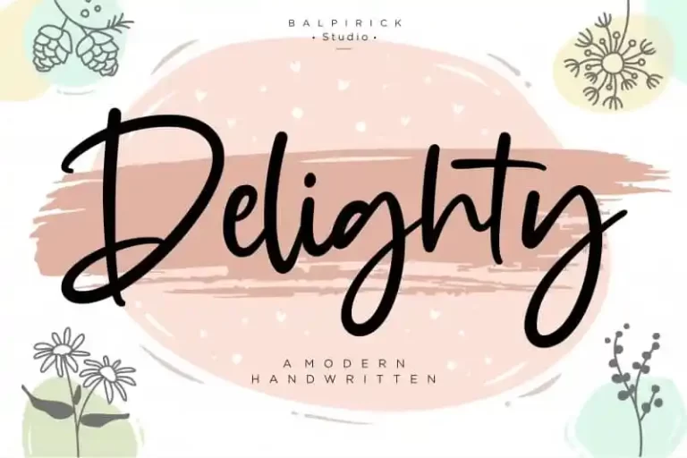 Delighty Handwritten Font